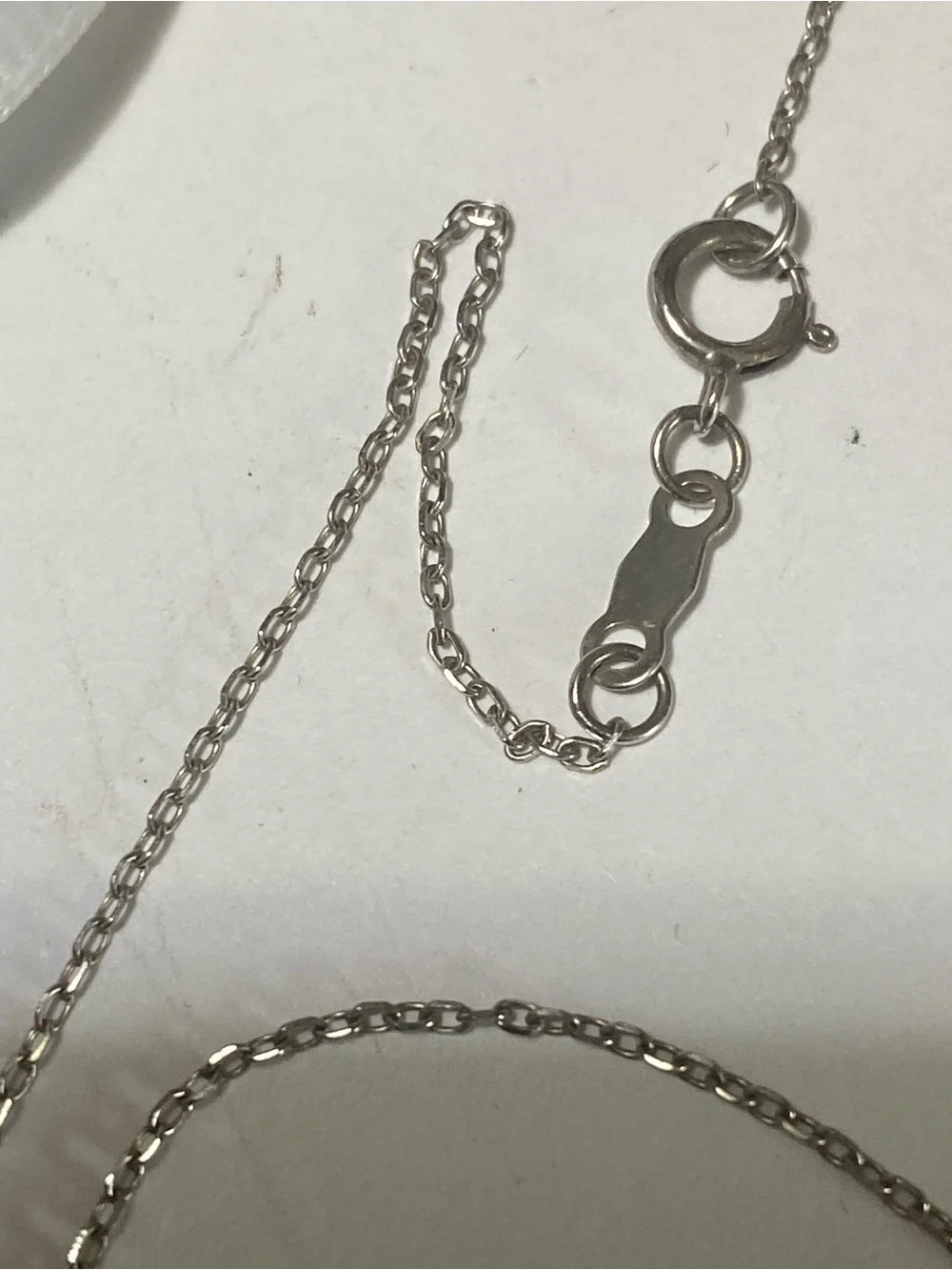 Kay Jewelers Silver Knot Pendant Necklace with Pavé Accents